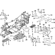 CHASSIS 2 pour Tgb Toutes les cylindrées Toutes les années BLADE 1000 LT