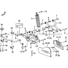 SUSPENSION ARRIERE pour Tgb Toutes les cylindrées Toutes les années BLADE 1000 LT