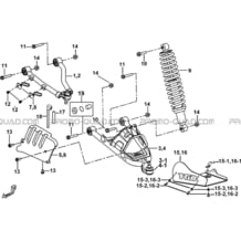 SUSPENSION AVANT pour Tgb Toutes les cylindrées Toutes les années BLADE 1000 LT