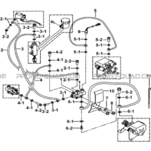 DISTRIBUTEUR FREINAGE ARRIERE pour Tgb all cylinders All years BLADE 1000 LT