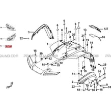 CARROSSERIE AVANT pour Tgb all cylinders All years BLADE 1000 LT