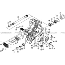 CARTER MOTEUR GAUCHE pour Tgb Toutes les cylindrées Toutes les années BLADE 1000 LT EPS