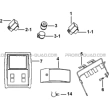 RELAIS   SUPPORTS pour Tgb Toutes les cylindrées Toutes les années BLADE 1000 LT EPS