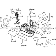 RESERVOIR ET ISOLANTS pour Tgb Toutes les cylindrées Toutes les années BLADE 1000 LT EPS