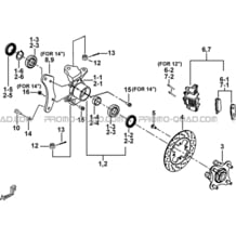 PORTE-FUSEE DE DIRECTION pour Tgb Toutes les cylindrées Toutes les années BLADE 1000 LT EPS