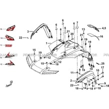 CARROSSERIE AVANT pour Tgb Toutes les cylindrées Toutes les années BLADE 1000 LT EPS