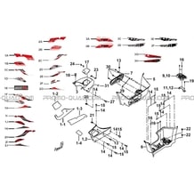 MARCHE-PIED pour Tgb Toutes les cylindrées Toutes les années BLADE 1000 LT EPS