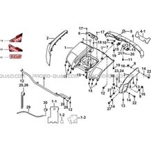 CARROSSERIE ARRIERE pour Tgb Toutes les cylindrées Toutes les années BLADE 1000 LT EPS