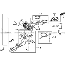 TREUIL (OPTION) pour Tgb Toutes les cylindrées Toutes les années BLADE 1000 LT EPS