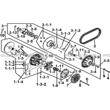 VARIATEUR pour Tgb Toutes les cylindrées Toutes les années BLADE 1000 LTX