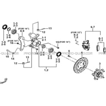 PORTE-FUSEE DE DIRECTION pour Tgb Toutes les cylindrées Toutes les années BLADE 1000 LTX