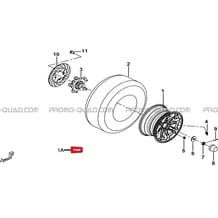 ROUES ARRIERE pour Tgb Toutes les cylindrées Toutes les années BLADE 1000 LTX