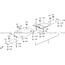 PROTECTIONS CHASSIS ALUMINIUM (OPTION) pour Tgb Toutes les cylindrées Toutes les années BLADE 1000 LTX