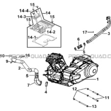 MOTEUR & COUVRE CULASSE pour Tgb Toutes les cylindrées Toutes les années BLADE 250S LE E LIMITED ED