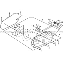 COUVERCLE GAUCHE pour Tgb Toutes les cylindrées Toutes les années BLADE 250S LE E LIMITED ED