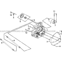 CARTER MOTEUR DROIT pour Tgb Toutes les cylindrées Toutes les années BLADE 250S LE E LIMITED ED