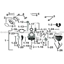 CARBURATEUR pour Tgb all cylinders All years BLADE 250S LE E LIMITED ED