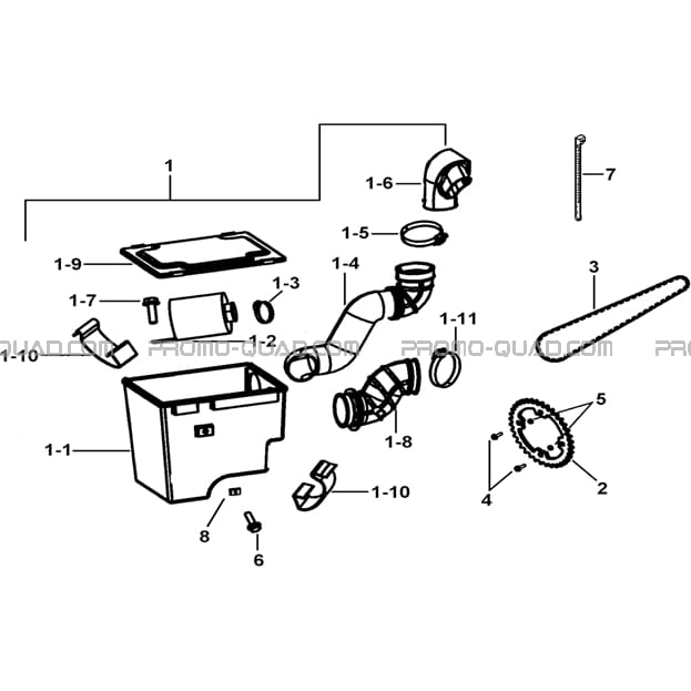ENSEMBLE FILTRE A AIR  Tgb  All years all cylinders  Original parts OEMENSEMBLE FILTRE A AIR  Tgb  All years all cylinders  Original parts OEM