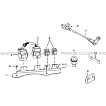 SUPPORT RELAIS   BOITIER INVERSEUR   CDI pour Tgb Toutes les cylindrées Toutes les années BLADE 250S LE E LIMITED ED