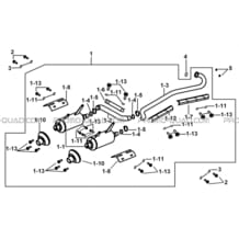 ECHAPPEMENT pour Tgb Toutes les cylindrées Toutes les années BLADE 250S LE E LIMITED ED