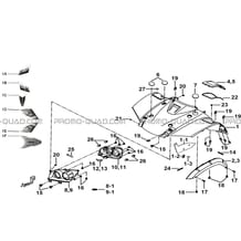 CARROSSERIE AVANT pour Tgb Toutes les cylindrées Toutes les années BLADE 250S LE E LIMITED ED