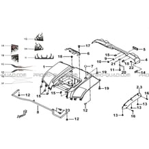 CARROSSERIE ARRIERE pour Tgb Toutes les cylindrées Toutes les années BLADE 250S LE E LIMITED ED