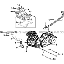 MOTEUR ET CACHE-CULBUTEURS pour Tgb Toutes les cylindrées Toutes les années BLADE 325