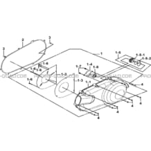 COUVERCLE GAUCHE pour Tgb all cylinders All years BLADE 325