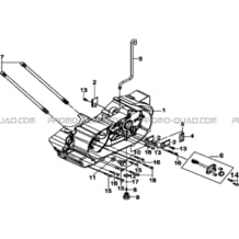 CACHE CARTER GAUCHE pour Tgb Toutes les cylindrées Toutes les années BLADE 325