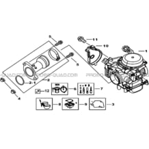 ENSEMBLE CARBURATEUR (NO MOTEUR A PARTIR DE 550458) pour Tgb Toutes les cylindrées Toutes les années BLADE 325