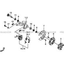 PORTE-FUSEE DE DIRECTION pour Tgb all cylinders All years BLADE 325