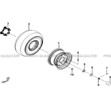 ROUES ARRIERE pour Tgb Toutes les cylindrées Toutes les années BLADE 325