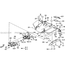 CARROSSERIE AVANT pour Tgb all cylinders All years BLADE 325