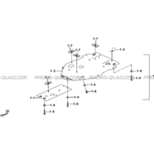 PROTECTIONS CHASSIS ALUMINIUM (OPTION) pour Tgb all cylinders All years BLADE 325