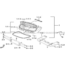 ENSEMBLE COFFRES ARRIERE (OPTION) pour Tgb all cylinders All years BLADE 325