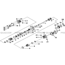 SYSTEME DE TRANSMISSION pour Tgb Toutes les cylindrées Toutes les années BLADE 400 425