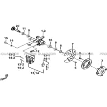 PORTE-FUSEE DE DIRECTION pour Tgb Toutes les cylindrées Toutes les années BLADE 400 425