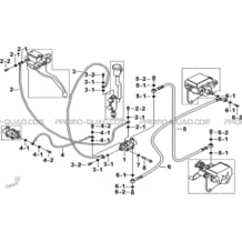 DISTRIBUTEUR FREINAGE ARRIERE pour Tgb Toutes les cylindrées Toutes les années BLADE 400 425