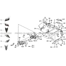 CARROSSERIE AVANT pour Tgb Toutes les cylindrées Toutes les années BLADE 400 425