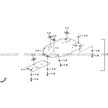 PROTECTIONS CHASSIS ALUMINIUM (OPTION) pour Tgb Toutes les cylindrées Toutes les années BLADE 400 425