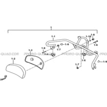 DOSSERET ARRIERE pour Tgb Toutes les cylindrées Toutes les années BLADE 400 425