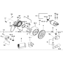 SYSTEME ELECTRIQUE 1 pour Tgb all cylinders All years BLADE 425 IRS