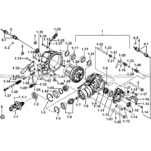 DIFFERENTIEL AV. AVEC BLOCAGE NO SERIE pour Tgb all cylinders All years BLADE 425 IRS