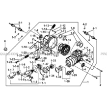 DIFFERENTIEL AVANT SANS BLOCAGE NO SERIE    016183 pour Tgb all cylinders All years BLADE 425 IRS