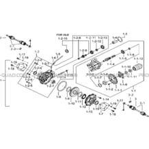 ENSEMBLE DIFFERENTIEL ARRIERE pour Tgb Toutes les cylindrées Toutes les années BLADE 425 IRS