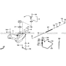 RESERVOIR A CARBURANT pour Tgb Toutes les cylindrées Toutes les années BLADE 425 IRS