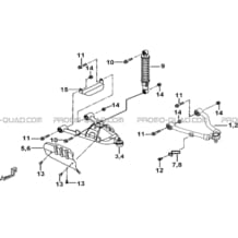 SUSPENSION AVANT pour Tgb Toutes les cylindrées Toutes les années BLADE 425 IRS