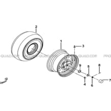 ROUES AVANT pour Tgb Toutes les cylindrées Toutes les années BLADE 425 IRS