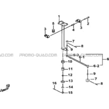 COLONNE DE DIRECTION pour Tgb Toutes les cylindrées Toutes les années BLADE 425 IRS