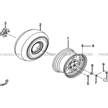 ROUES ARRIERE pour Tgb all cylinders All years BLADE 425 IRS